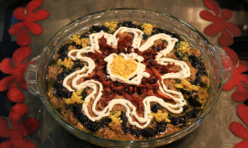 تزیین ساده کشک بادمجان