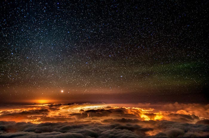 عکس آسمان پرستاره در شب