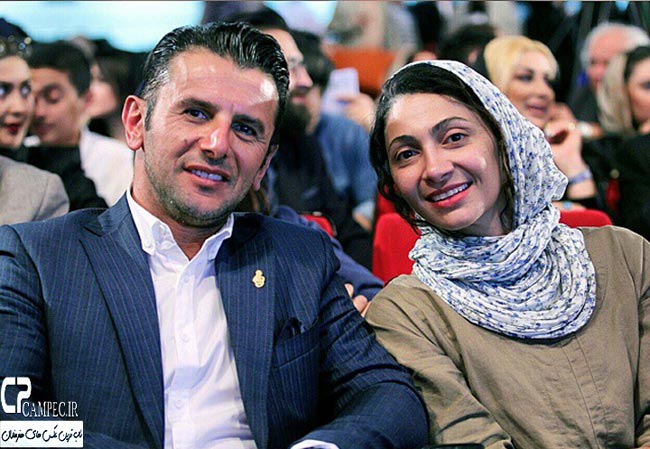 امین حیایی و همسرش نیلوفر خوش خلق