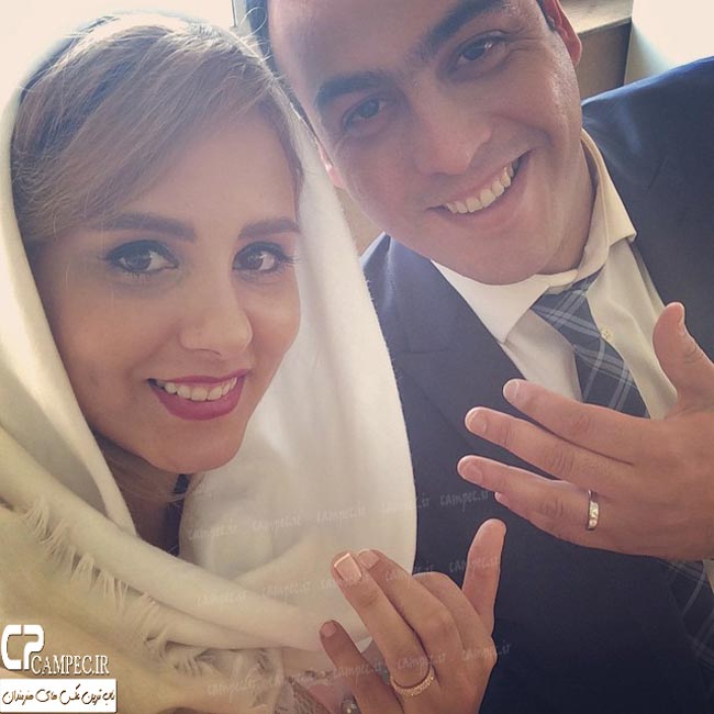 المیرا عبدی (دختر اکبر عبدی) و همسرش