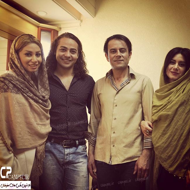 رحیم نوروزی و همسرش با شادی احدی فر و همسرش