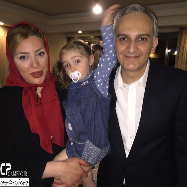 بیژن بنفشه خواه با همسر و دخترش