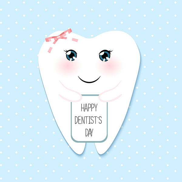 عکس با متن انگلیسی تبریک روز دندانپزشک