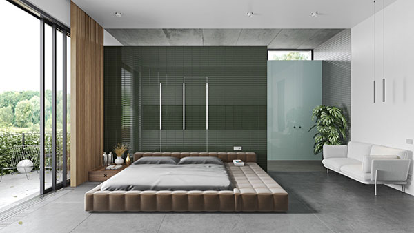 اتاق خواب مستر سبز رنگ