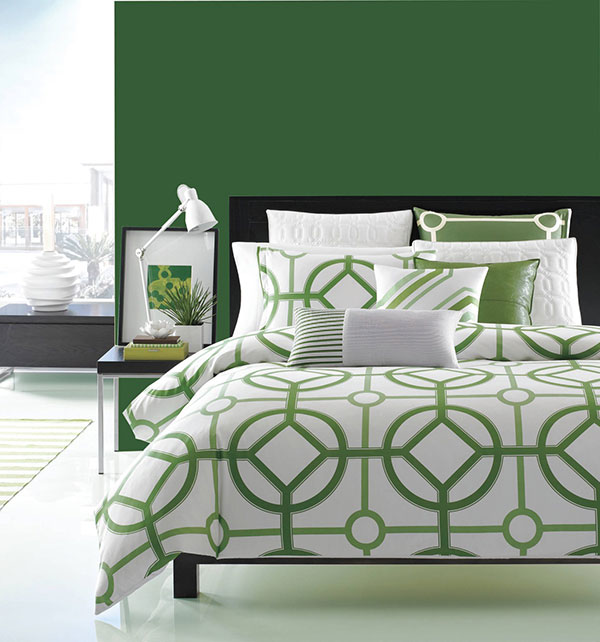 رنگ سبز برای دیوار اتاق خواب
