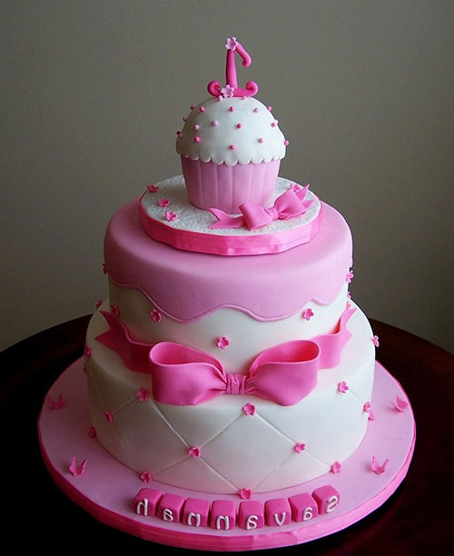 عکس کیک دو طبقه برای تولد