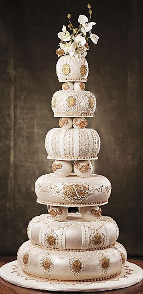 کیک عروسی چند طبقه