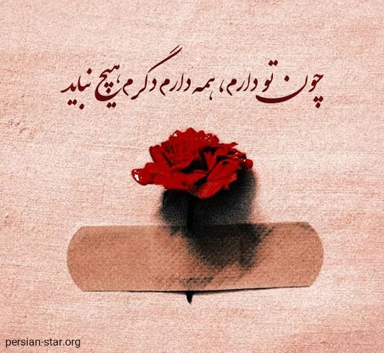 متن عاشقانه خاص دلبری با فونت زیبا برای بیو