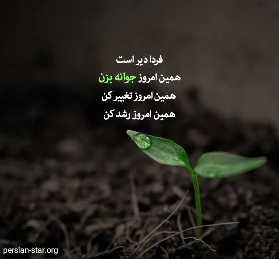 متن انگیزشی در مورد جوانه زدن