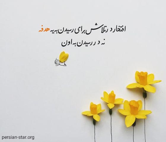 متن زیبا در مورد هدف و تلاش