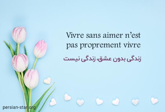 جملات عاشقانه فرانسوی با ترجمه فارسی