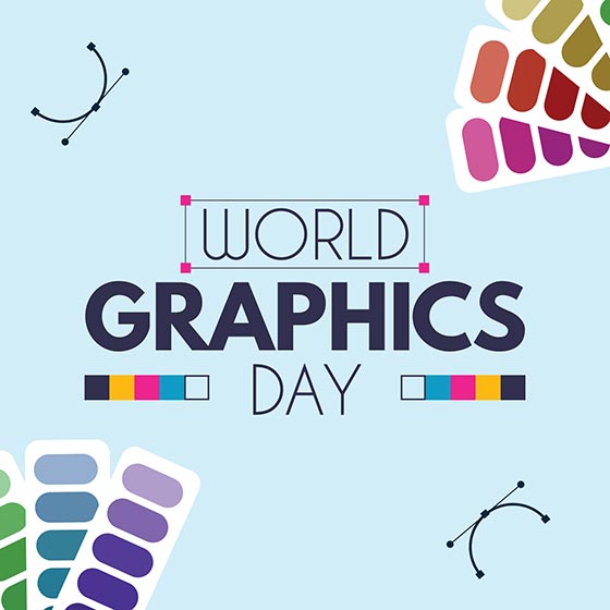 پوستر تبریک روز جهانی گرافیک