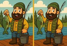 بازی فکری تفاوت تصویر آقای ماهیگیر را پیدا کنید!