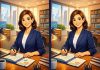 بازی فکری تفاوت تصویر خانم کارمند کجاست؟