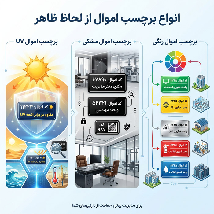 انواع برچسب اموال