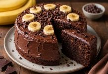 کیک شکلاتی کافه ای